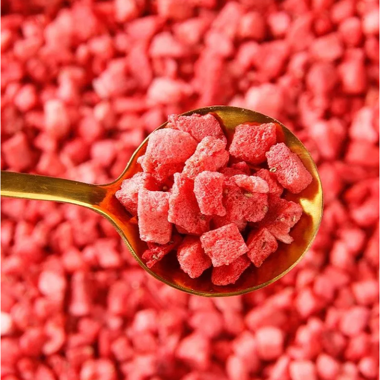 草莓顆粒新貨凍乾草莓顆粒 純草莓粉500g3-4顆粒烘焙原料食用天然水果粉凍乾草莓粉雪花酥原料果蔬粉