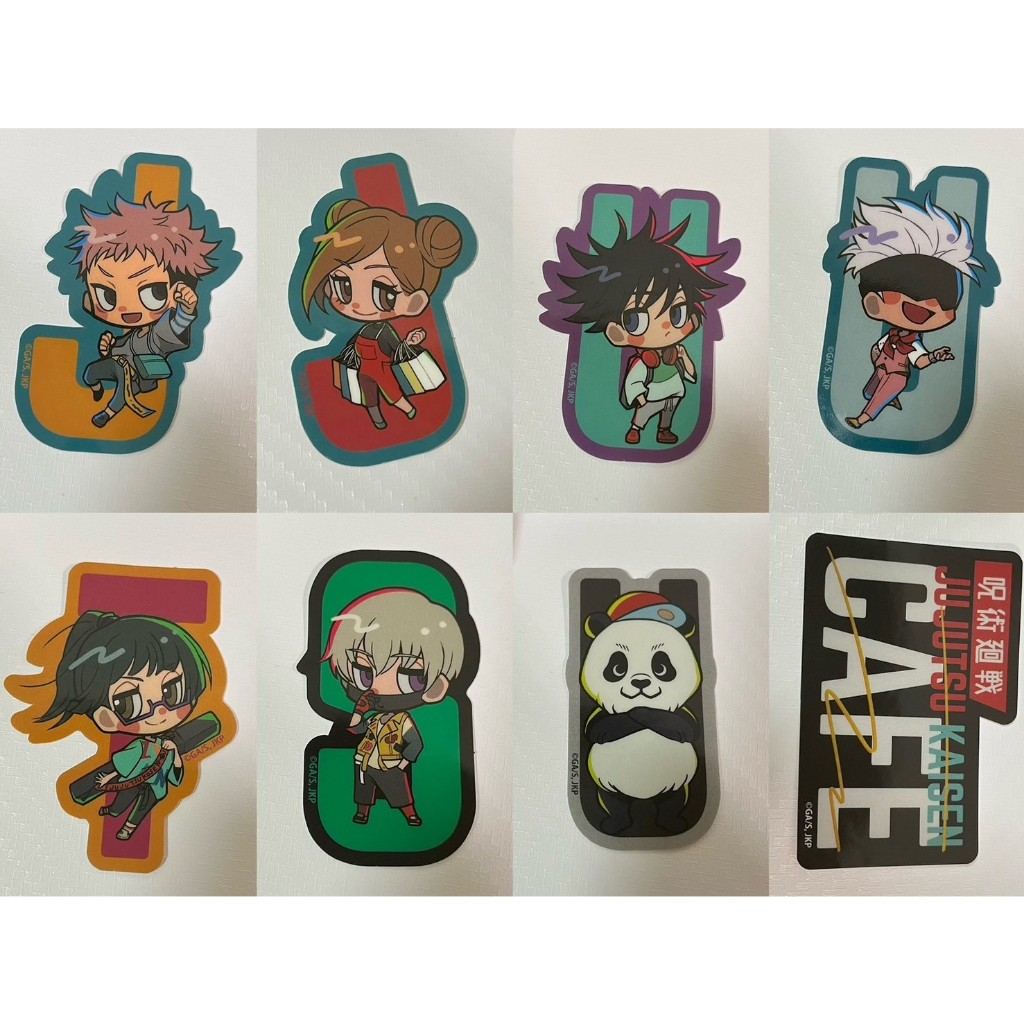【全新】日版 咒術迴戰 JUJUTSU KAISEN CAFE 貼紙 五條 虎杖 伏黑 釘崎 真希 狗卷 熊貓