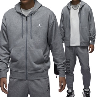 [65折代購] Nike Jordan FLC Hoodie 男 灰 連帽 喬丹 LOGO 外套 FQ1867-091