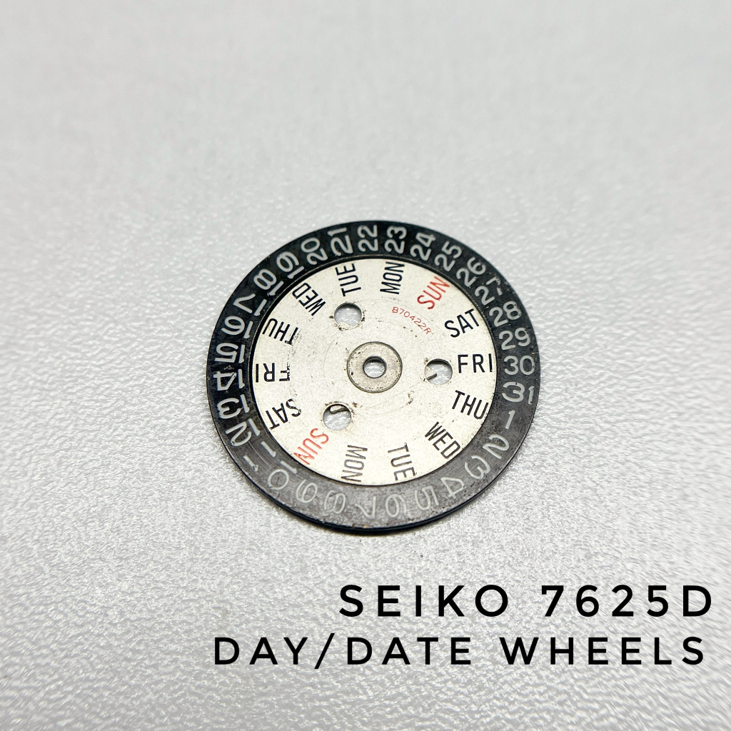 🇯🇵 Seiko 7625D 日期/星期盤 機械錶零件 古董錶 鐘錶維修