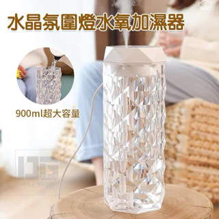 【哲先生】臺灣現貨24H 水晶氛圍燈水氧加濕器 薰香機 大霧量加濕器 噴霧機 便攜香薰機 車載加濕器