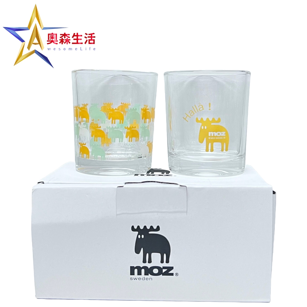 moz 瑞典麋鹿經典對杯組 240ml