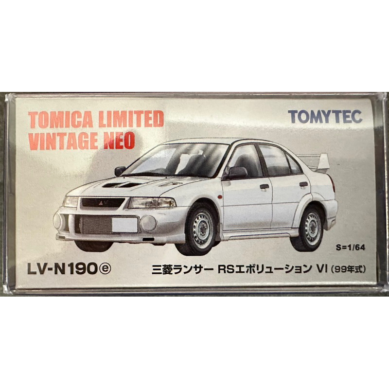 Tomytec 多美 Lv-n190e Mitsubishi 三菱 Lancer Evo IV 白 tomica 模型車
