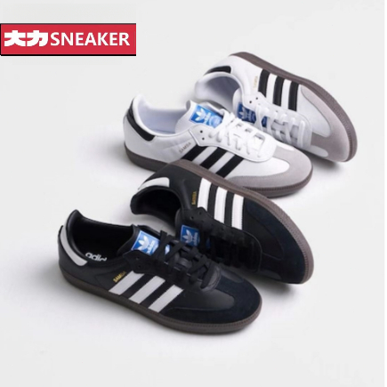 日本連線購入 Αdidas Οriginals SΑMBA經典款黑白 復古 德訓鞋 男女鞋B75807 FW2427