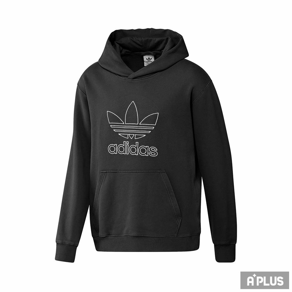 ADIDAS 男 連帽T OUTL TREF HDY 黑 -IU2373