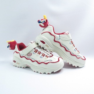 Skechers 319513LOFWR 龍年限定款 D LITES 中童鞋 老爹鞋 米白紅
