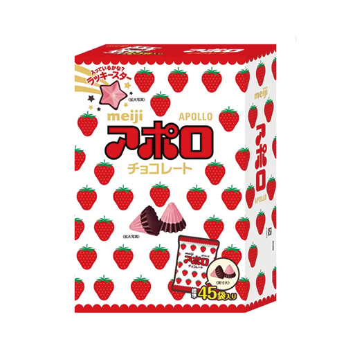 『日本好市多』meiji APOLLO草莓巧克力 45袋 675g
