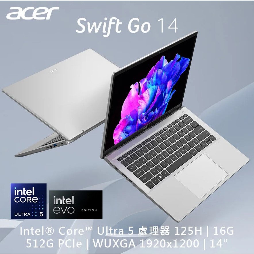 ✭小宇STAR✭ACER SFG14-72T-577W 銀(Intel Core Ultra 5 125H)