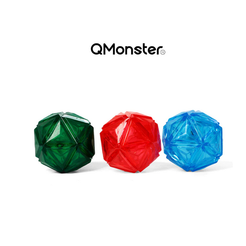 Q-MONSTER 星際閃光球 彈力球/掉到地上會發光/發聲狗玩具球