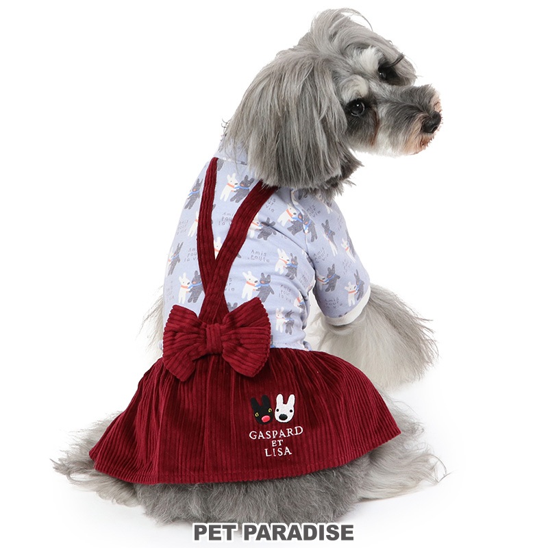 【PET PARADISE】燈心絨假二件連身裙 (3S/SS/DS)｜Gaspard et Lisa 2023新款 秋冬