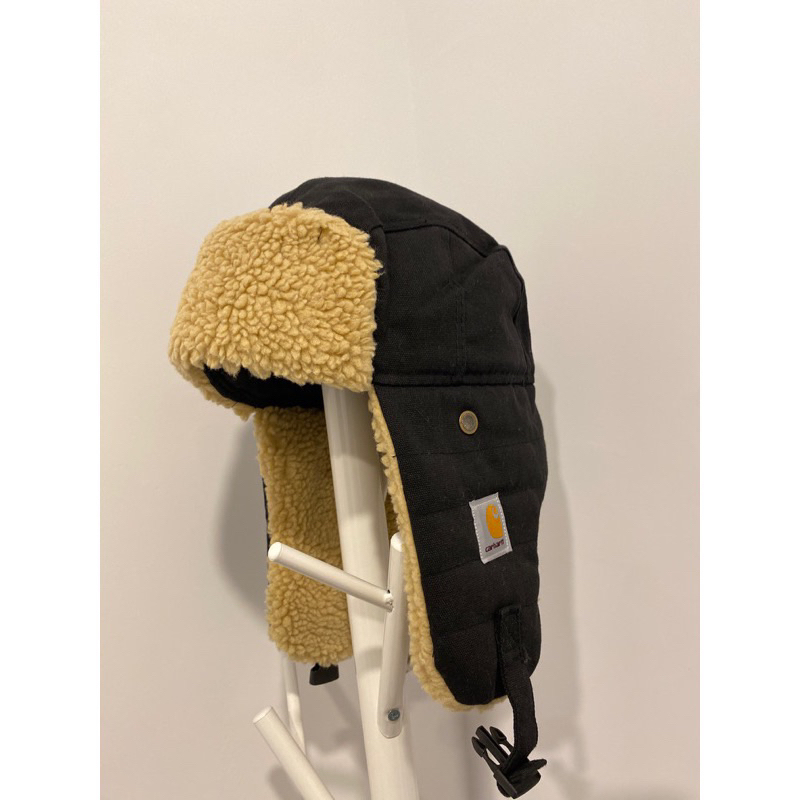近全新保暖 黑色 飛行帽Carhartt 飛行帽 非毛帽 美國購買