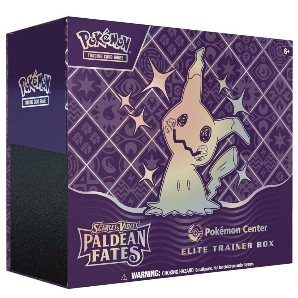 佛系工作室 寶可夢 國際版 Paldean Fates ETB 中心限定版 謎擬Q 閃色寶藏 補充包 肥包 卡套 禮盒