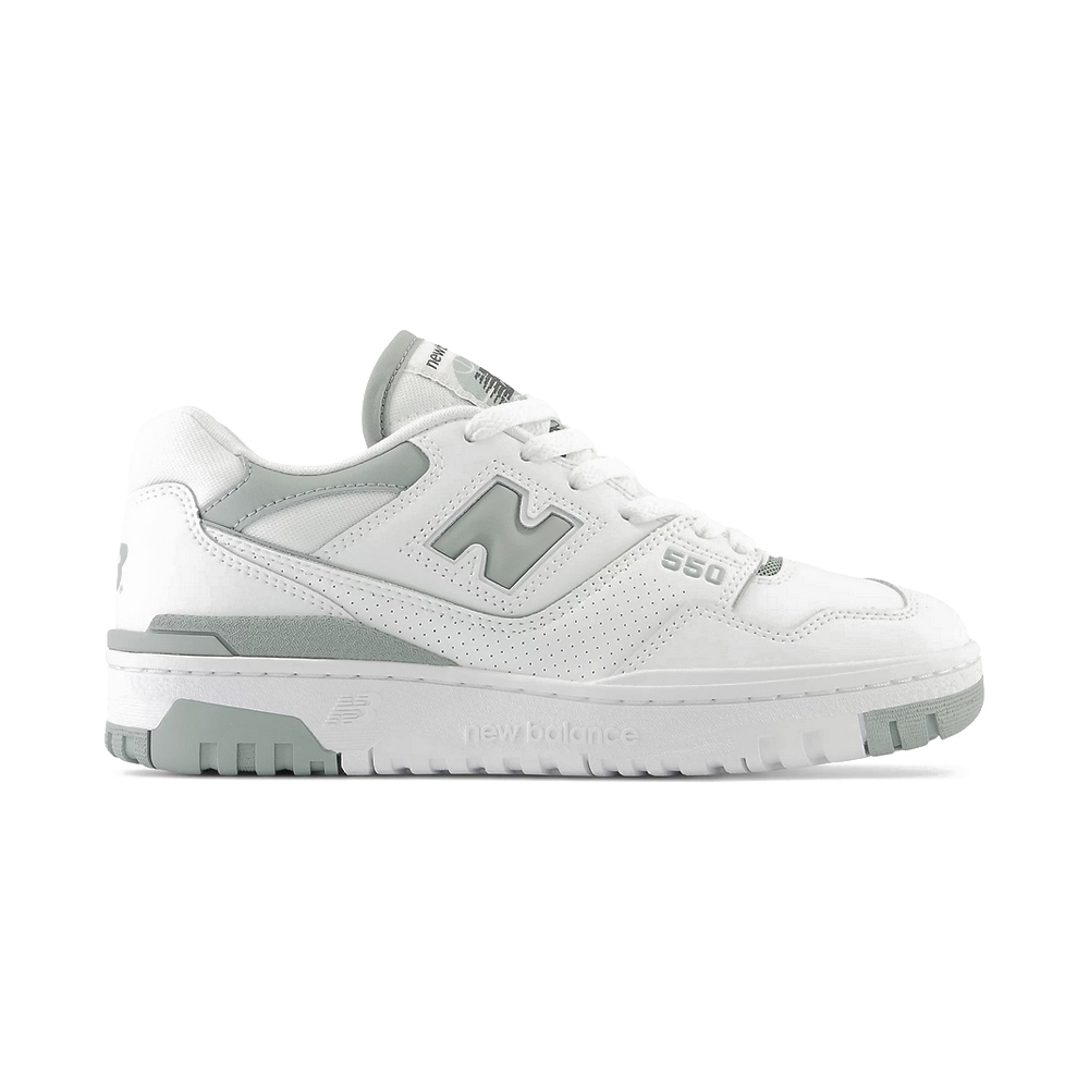 NEW BALANCE NB 550 女鞋 復古鞋 休閒鞋 白綠 D楦-BBW550BG