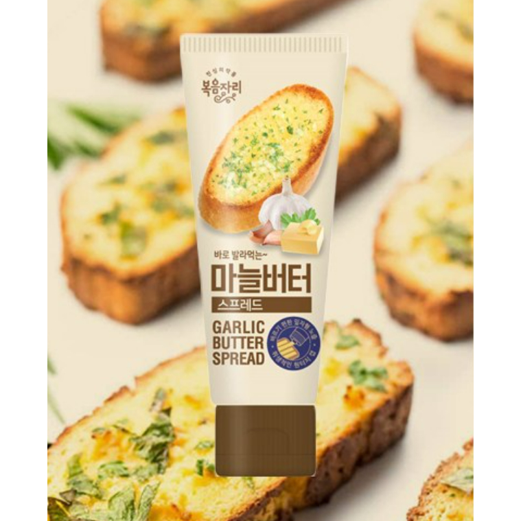 韓國 bokumjari 大蒜奶油醬 100g 果醬/吐司/不沾手軟管果醬
