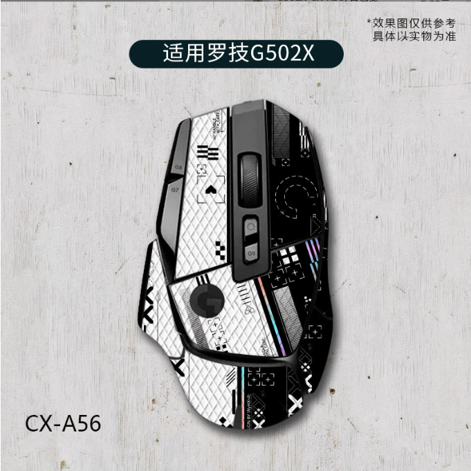 [台中現貨]羅技 G502X/PLUS有線無線通用 防滑貼防汗貼保護貼 蜥蜴皮材質 全包含掌心貼手感佳 CX-A56