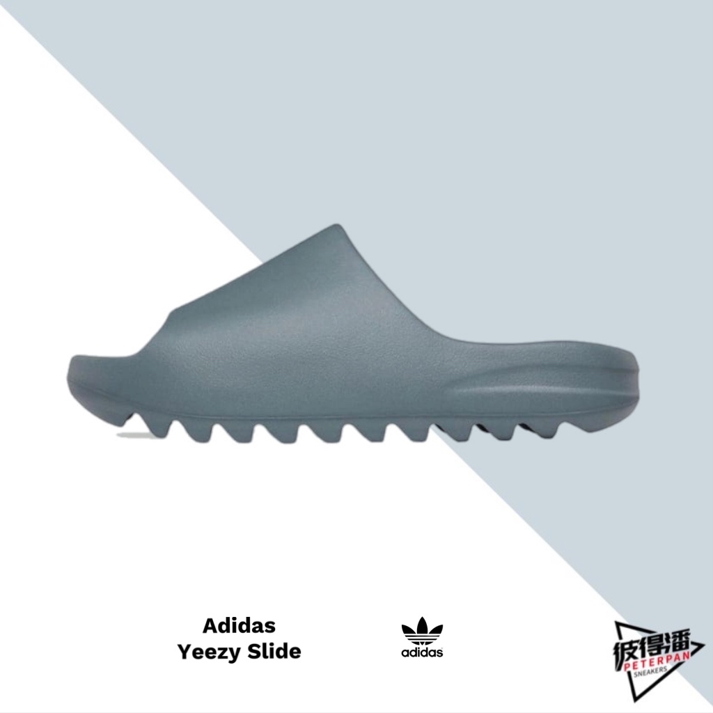 ADIDAS YEEZY SLIDES 'SLATE GREY' 石板灰 厚底拖鞋 ID2349【彼得潘】