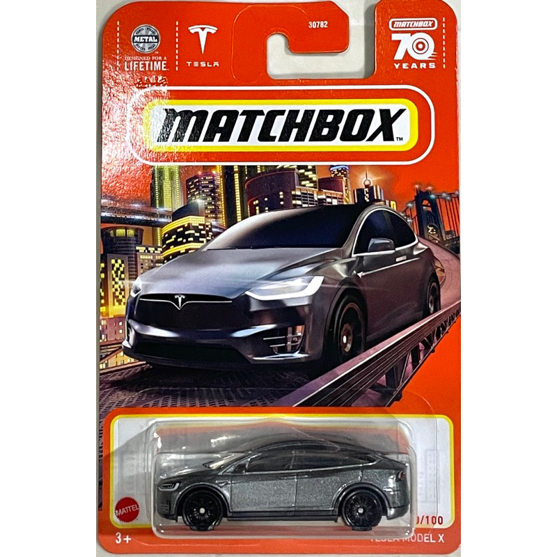 美泰matchbox火柴盒 特斯拉 TESLA MODEL X S 電動車 跨界 休旅車 轎車