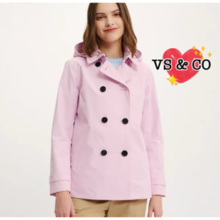 💖VS & CO💖歐洲outlet代購 Aigle艾高GTX防水英倫風雙排扣帥氣大衣風衣外套 短版風衣外套