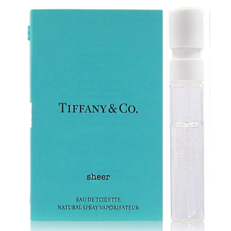 Tiffany &amp; co. Sheer 蒂芬尼 同名晶淬女性淡香水1.2ML 原裝噴式針管香水
