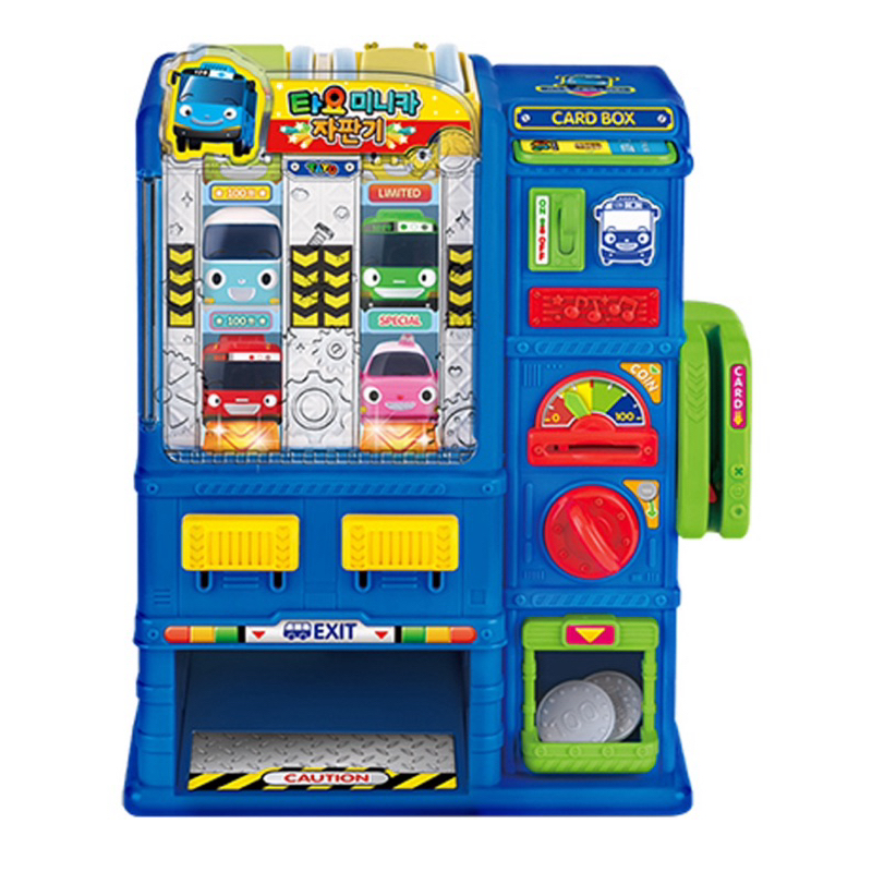 現貨-韓國代購 Tayo 小巴士 有聲自動販賣機 可投幣 可刷卡 音樂聲光玩具