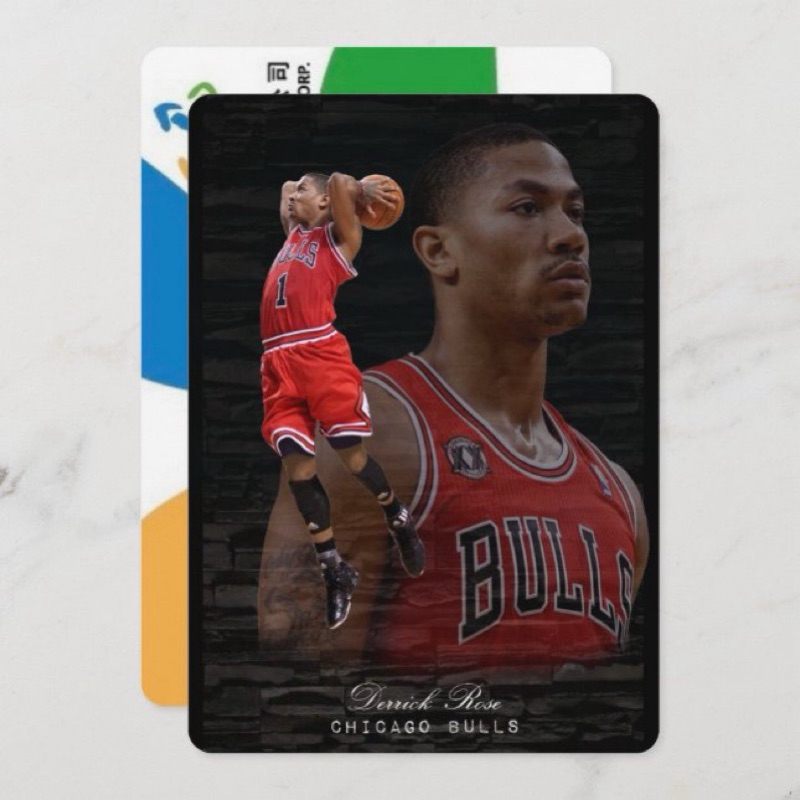 NBA傳奇球星 Derrick Rose and飆風玫瑰 悠遊卡 (實體悠遊卡,非貼紙) ：史上最年輕之年度MVP