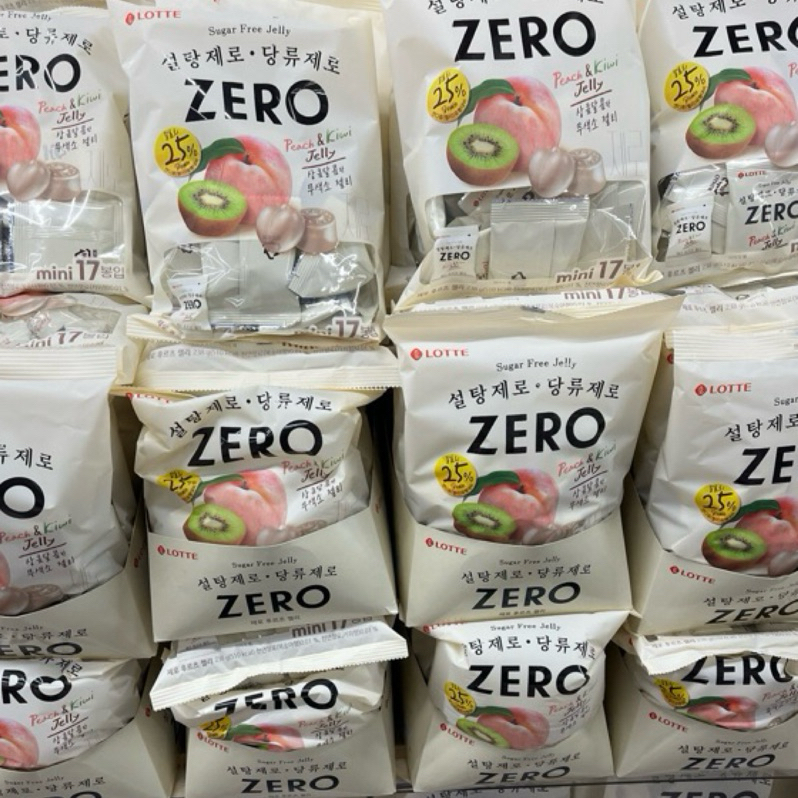 🇰🇷韓國☆LOTTE 樂天 Zero零糖低卡水果軟糖 17入 238g