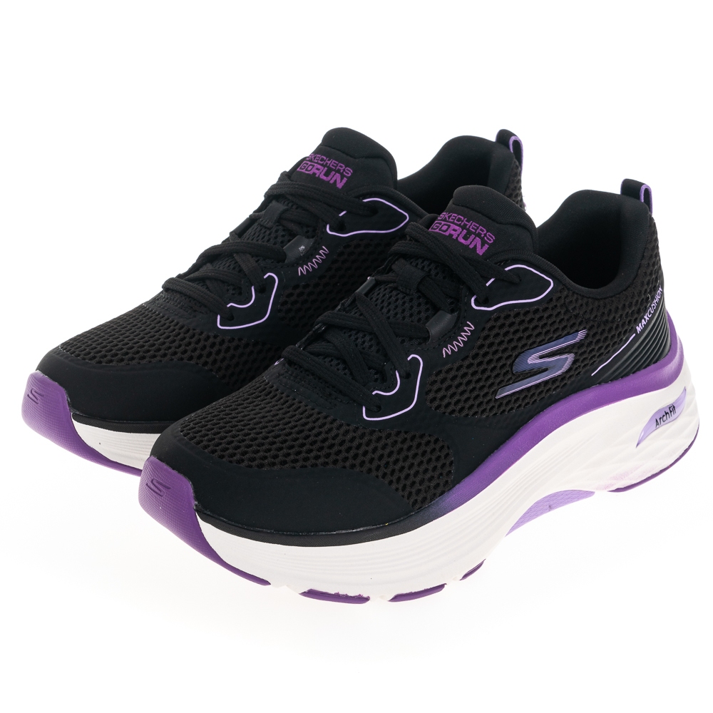 SKECHERS 女慢跑系列GO RUN MAX CUSHIONING ARCH FIT 寬楦款-128928WBKPR