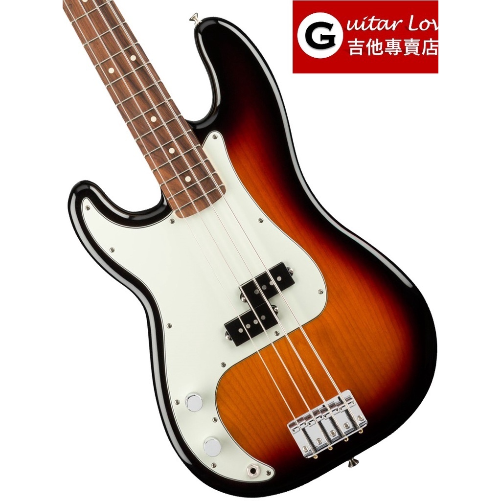 Fender Player Precision Bass 3-Color Sunburst 墨廠 左手