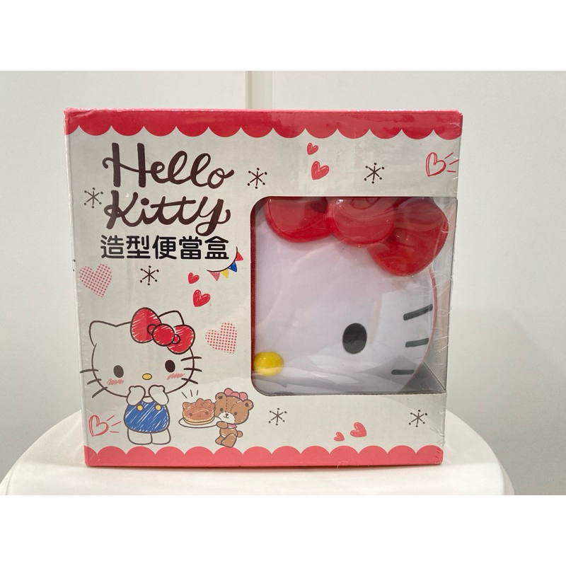 三麗鷗 正版 Hello kitty 造型雙層便當盒 保鮮盒