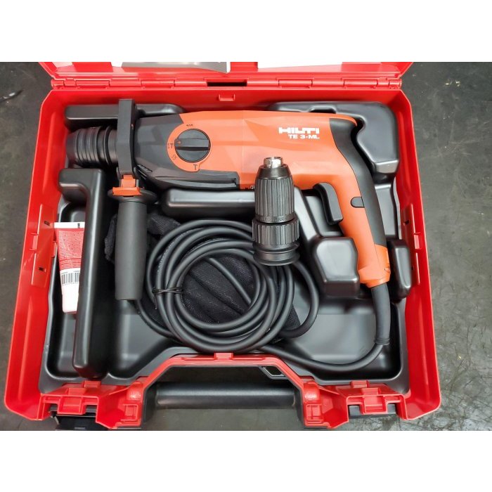 【優質五金】HILTI 喜利得 喜得釘 TE3ML 電鎚鑽附鑿破功能 四溝 電鑽 三用電動鎚鑽 TE 3-ML電槌電錘