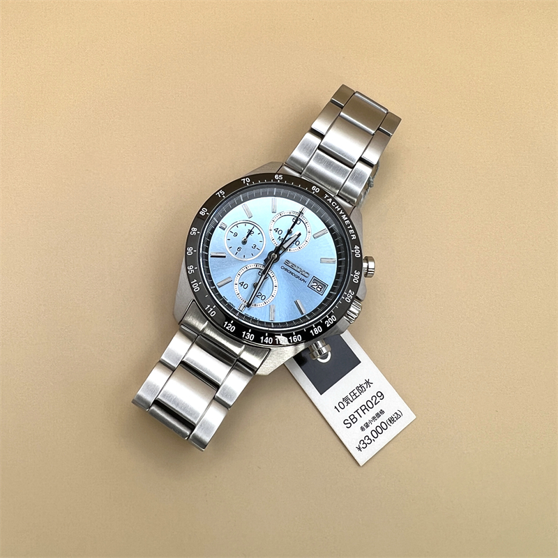 日本直送 Seiko精工 SBTR029  不銹鋼計時石英男錶