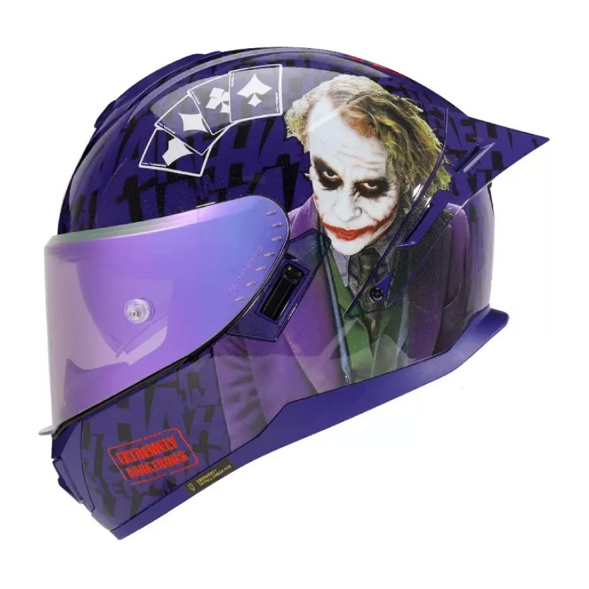[安信騎士]【送鏡片】MESUCA 麥斯卡 M601 彩繪 JOKER 小丑 紫 聯名 全罩安全帽 正版授權