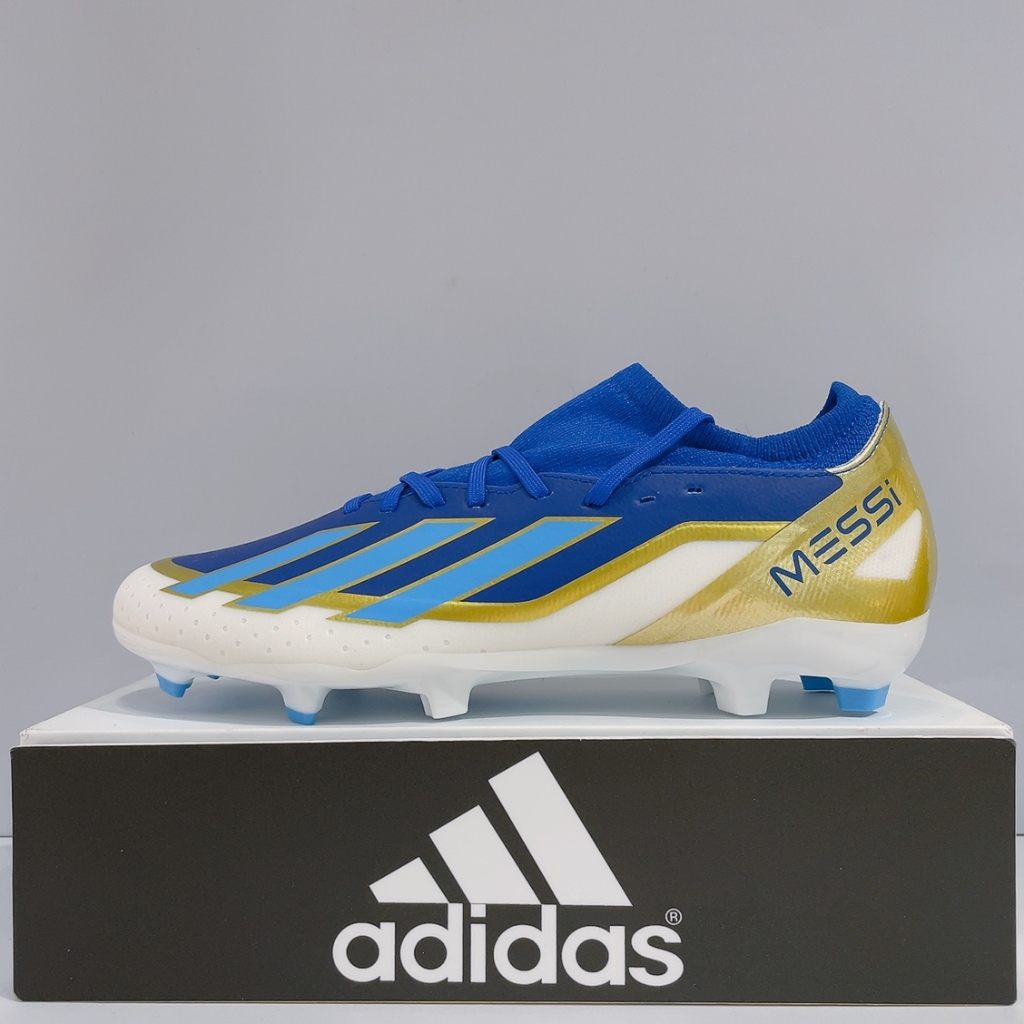 adidas X CRAZYFAST LEAGUE FG MESSI 男生梅西 塑膠釘 戶外 訓練 足球鞋 ID0712