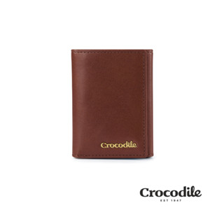 【寧寧精品】台中30年老店 Crocodile鱷魚短夾 三折直式皮夾 0103-11014-02 男短夾區 女短夾區