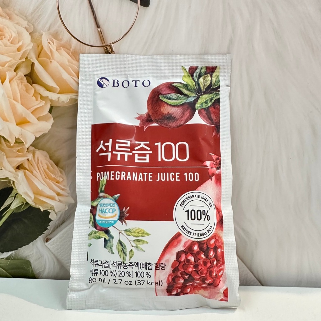 🔥現貨✔【韓國BOTO】100% 紅石榴汁(80ml/包)