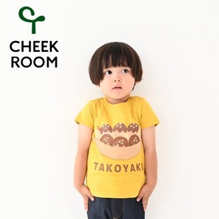 ﹝現貨﹞正版 0101 日本購入 CHEEKROOM CHEEK ROOM 章魚燒 童裝 短袖上衣 短袖 上衣 翻翻衣