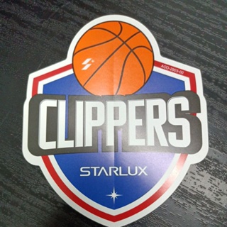 全新~星宇航空攜手 NBA洛杉磯快艇隊聯名貼紙CLIPPERS STARLUX