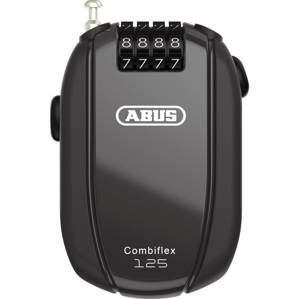 『小蔡單車』ABUS COMBIFLEX™ TRIP 125 BLACK 德國輕量化鋼絲鎖 (密碼) 自行車/公路車