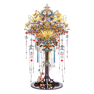 藝模 鳳舞華冠 鋯石經典款 莫桑珍藏款 3D立體 金屬拼圖 手工拼裝 收藏模型 金屬拼裝模型 手作diy