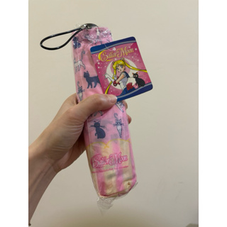 絕版收藏 美少女戰士Sailormoon折疊傘 雨傘 陽傘 粉紅色系 璐娜滿版圖樣