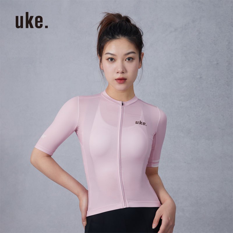 【VM.Plus】uke.百分比短上衣-淡粉(女) 短車衣 女款 自行車車衣 騎行服 /剩 M尺寸