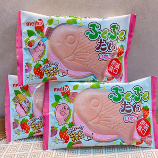 Meito 鯛魚造型草莓風味餅乾 草莓季 日本零食 素食可