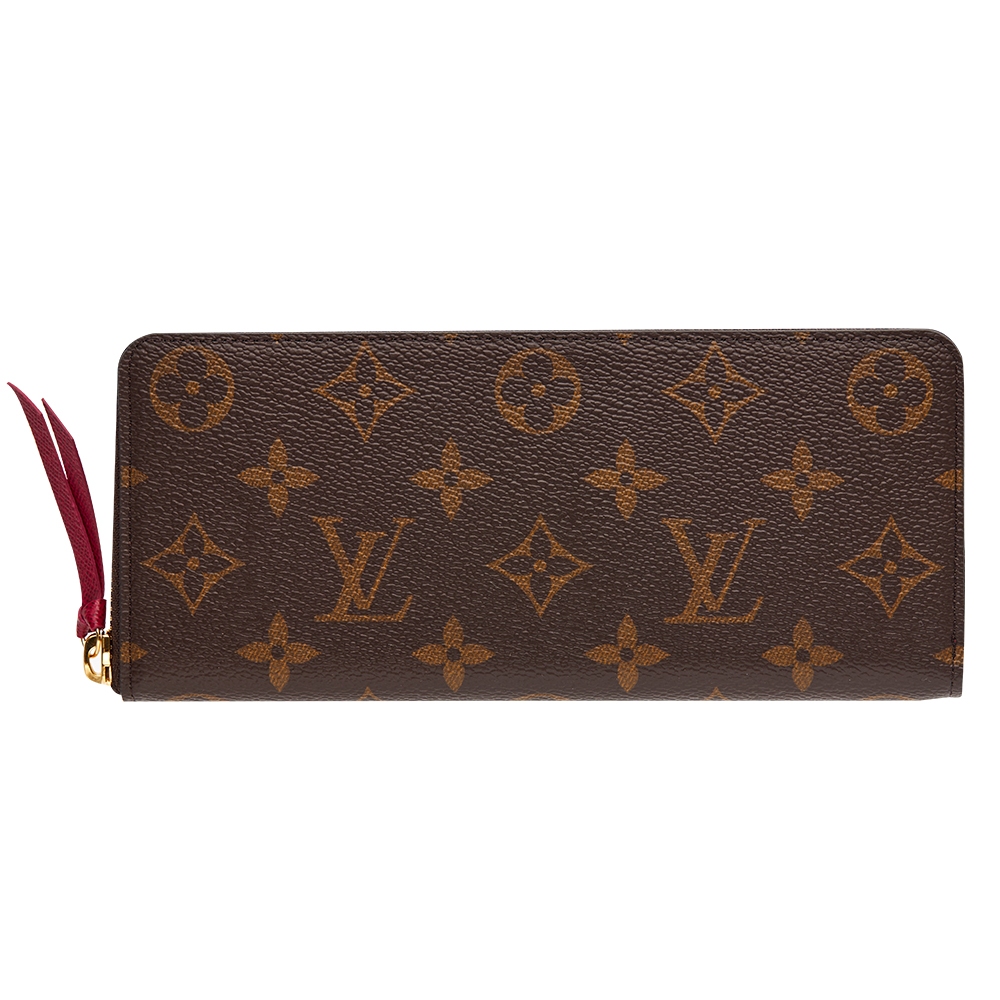 【LOUIS VUITTON 路易威登】 LV  CLÉMENCE 錢包 - 紫紅色 (附原廠紙袋) M60742