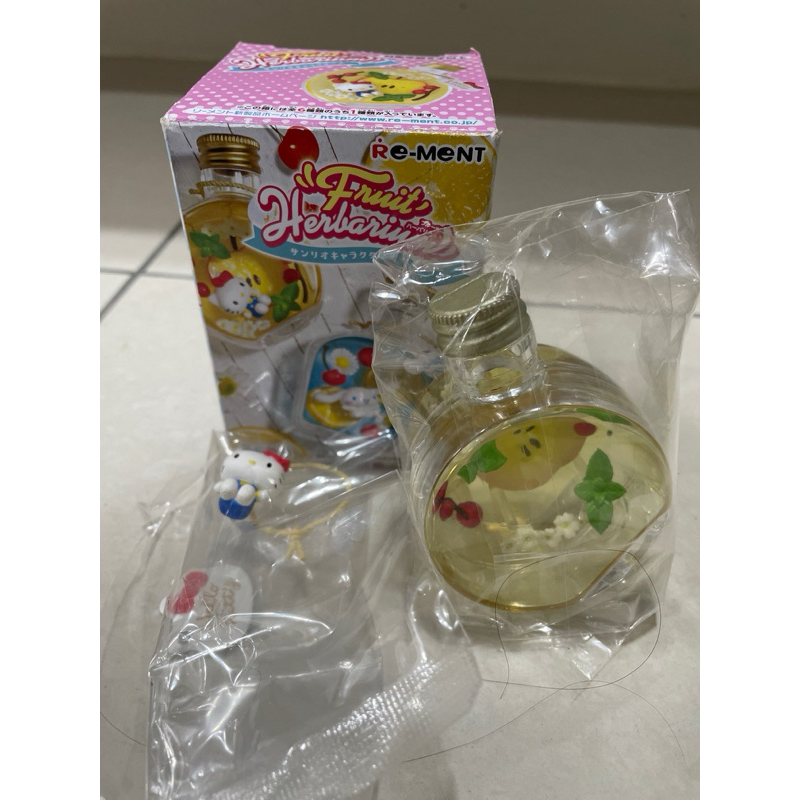 Re-Ment三麗鷗水果花瓶盒玩/Hello Kitty 水果瓶中信/Sanrio