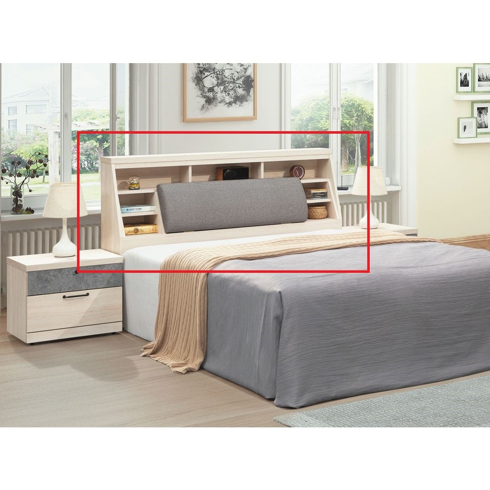 【欣和床店】5尺/6尺清水模雙色床頭箱/床頭櫃(C)
