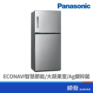 Panasonic 國際牌 NR-B651TV-S 650L 雙門 變頻 無邊框 晶漾銀 冰箱