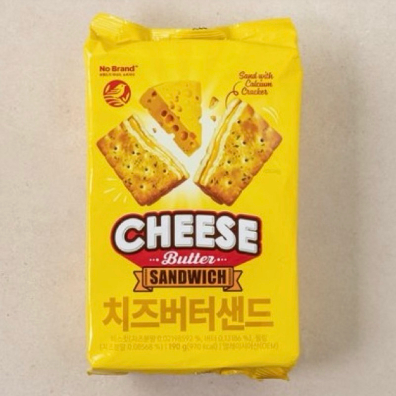 ［預購］ 韓國NO brand 夾心餅乾 巧克力 起司 花生 190g 韓國代購