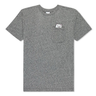 { POISON } RIPNDIP LORD NERMAL POCKET TEE 經典中指貓口袋TEE 灰