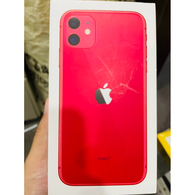 蘋果 手機 Apple IPhone 11 128G 副廠電池 紅