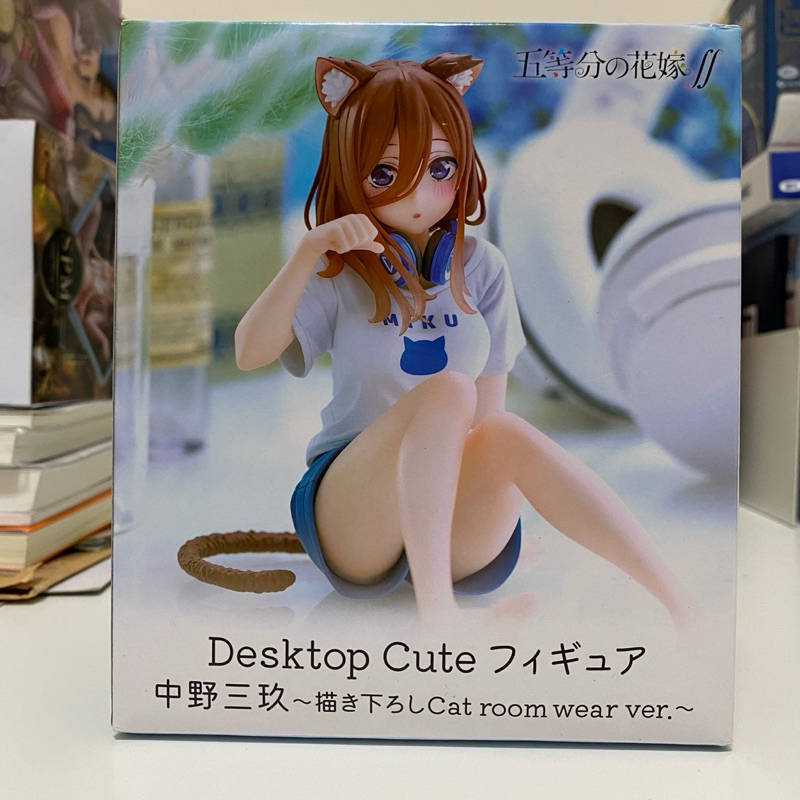 [現貨][微盒損]日版 五等分的新娘 中野三玖 花嫁 貓耳 Desktop Cute  TAITO 景品 全新未開封